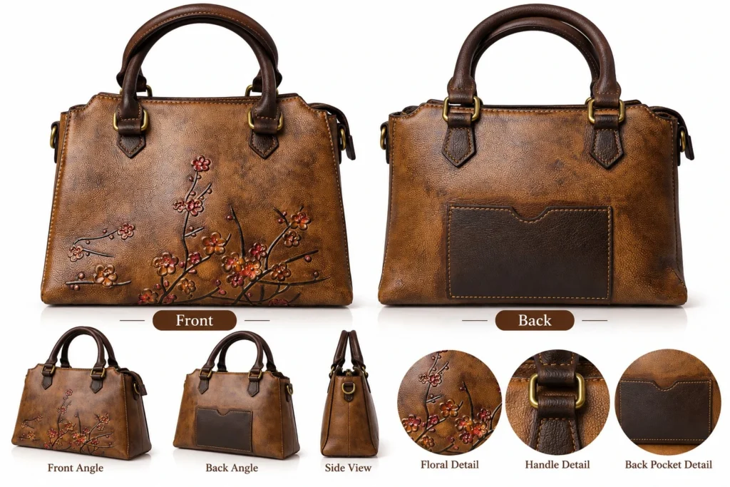 Vintage Brown Floral handbag